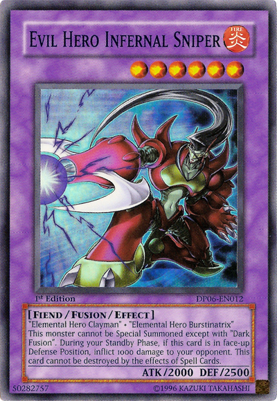 Evil HERO Infernal Sniper, Duelist Pack: Jaden Yuki 3 · DP06-EN012