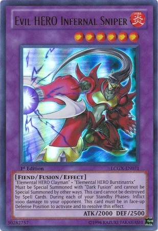 Evil HERO Infernal Sniper, Legendary Collection 2: The Duel Academy Years Mega Pack · LCGX-EN071