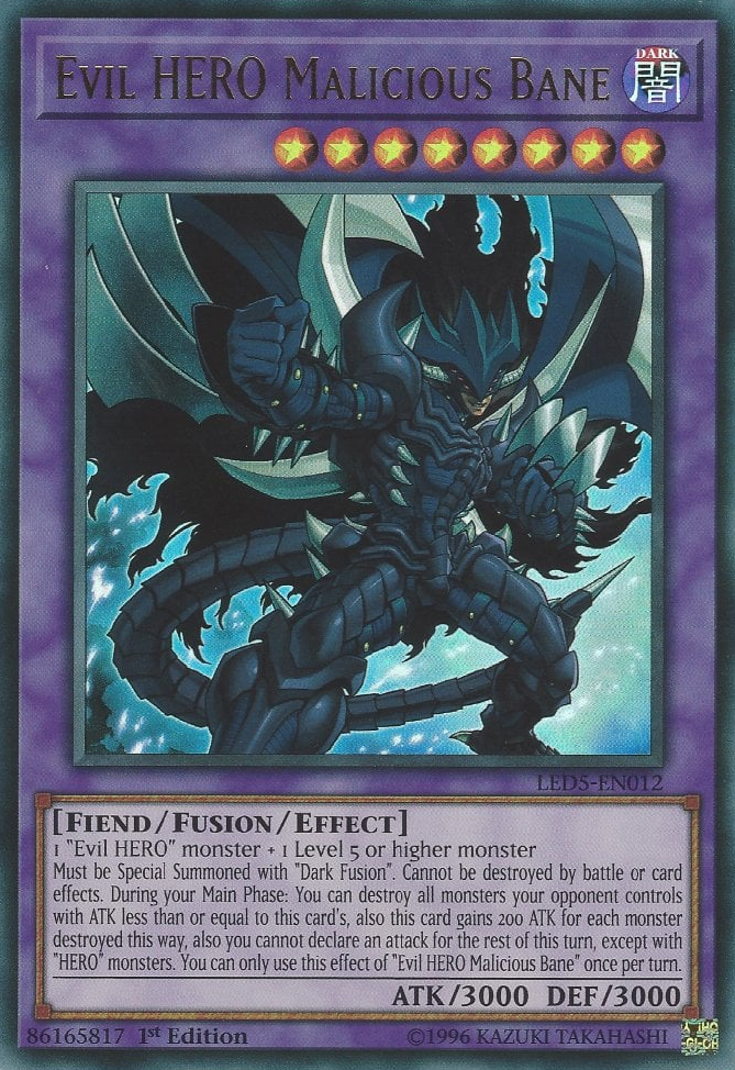 Evil HERO Malicious Bane, Legendary Duelists: Immortal Destiny · LED5-EN012