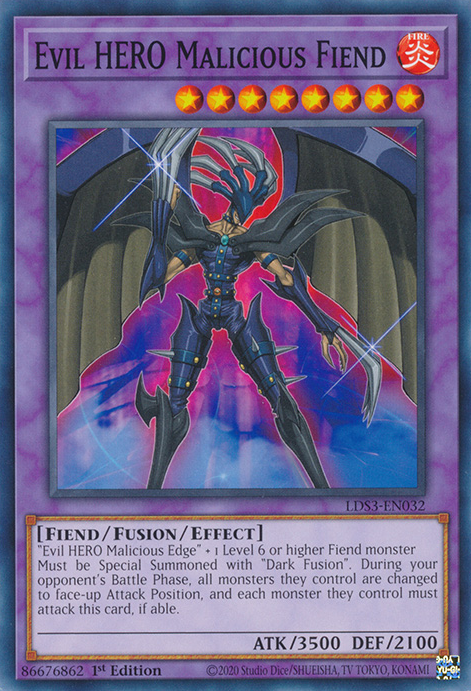 Evil HERO Malicious Fiend, Legendary Duelists: Season 3 · LDS3-EN032