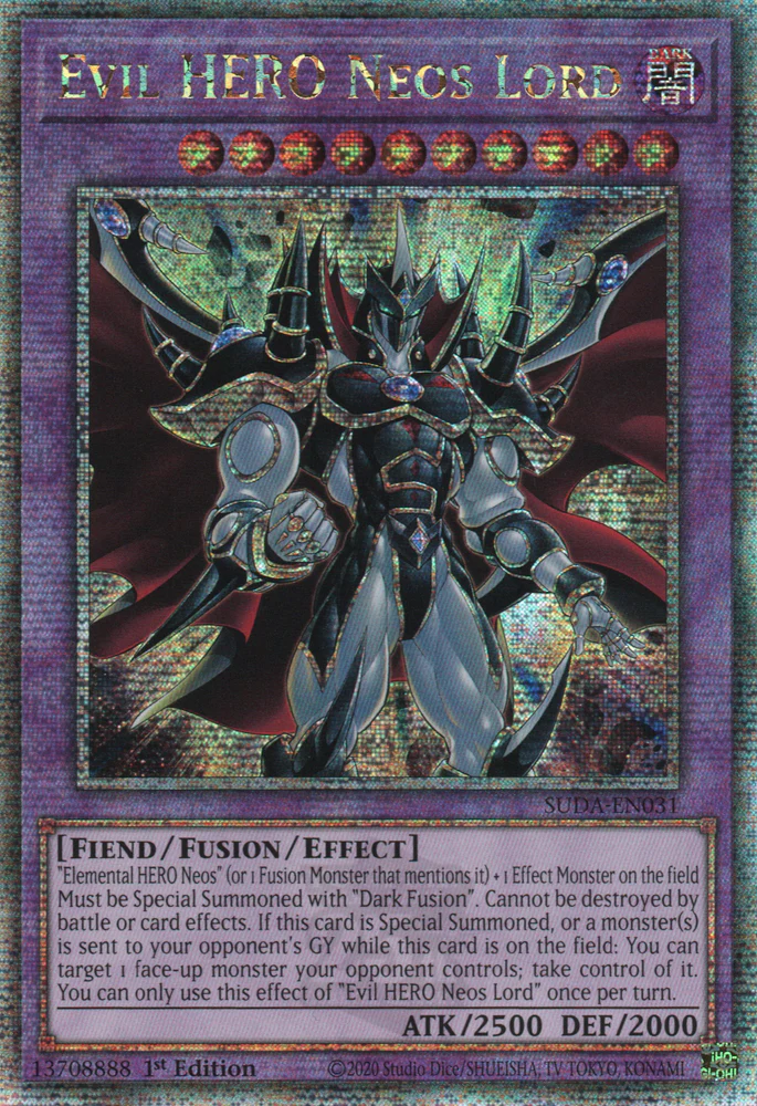 Evil HERO Neos Lord, Supreme Darkness · SUDA-EN031