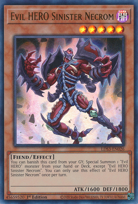 Evil HERO Sinister Necrom, Legendary Duelists: Season 3 · LDS3-EN026