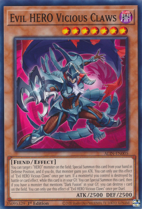 Evil HERO Vicious Claws, Alliance Insight · ALIN-EN005