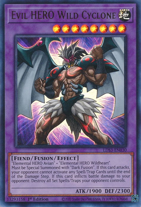 Evil HERO Wild Cyclone, Legendary Duelists: Season 3 · LDS3-EN030