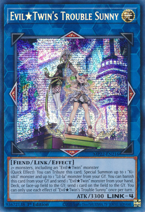 Evil★Twin's Trouble Sunny, 2022 Tin of the Pharaoh's Gods · MP22-EN216