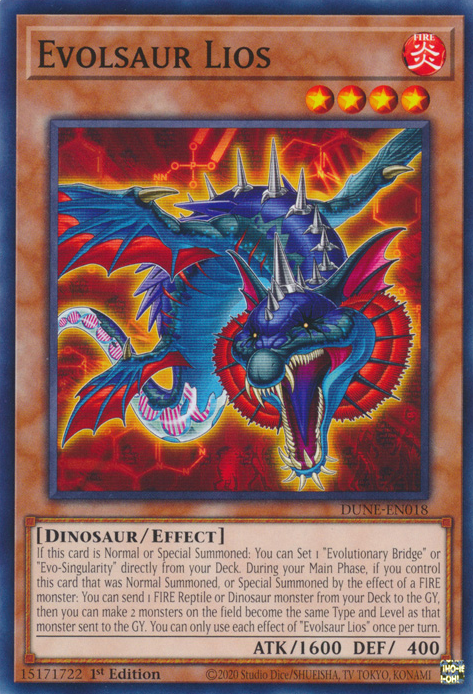 Evolsaur Lios, Duelist Nexus · DUNE-EN018