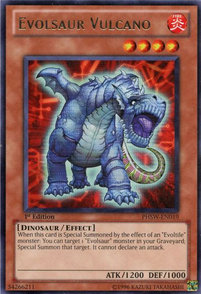 Evolsaur Vulcano, Photon Shockwave Sneak Peek Participation Card · PHSW-EN019