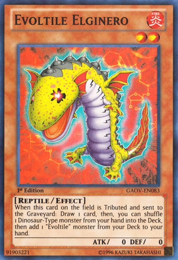 Evoltile Elginero, Galactic Overlord Sneak Peek Participation Card · GAOV-EN083