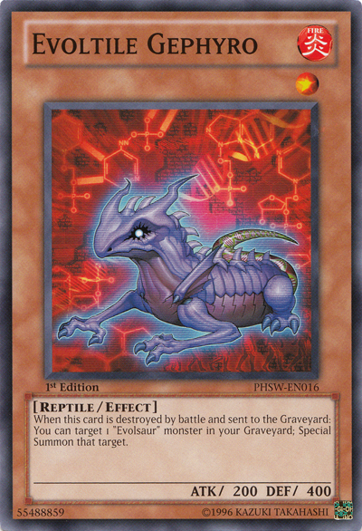 Evoltile Gephyro, Photon Shockwave Sneak Peek Participation Card · PHSW-EN016