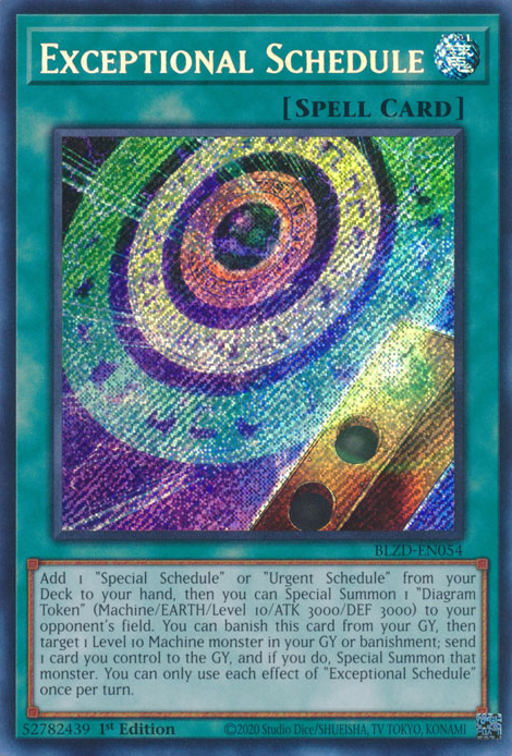 Exceptional Schedule, Blazing Dominion · BLZD-EN054