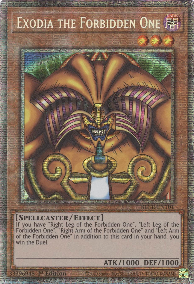 Exodia the Forbidden One, Battles of Legend: Crystal Revenge · BLCR-EN101