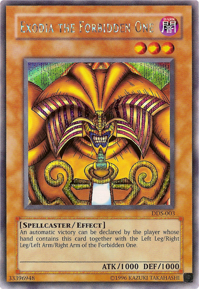 Exodia the Forbidden One, Yu-Gi-Oh! Dark Duel Stories promotional cards · DDS-003