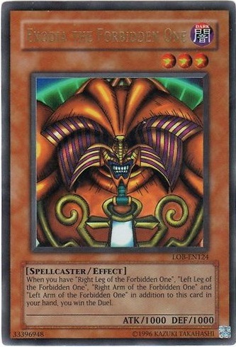 Exodia the Forbidden One, Legend of Blue Eyes White Dragon · LOB-124
