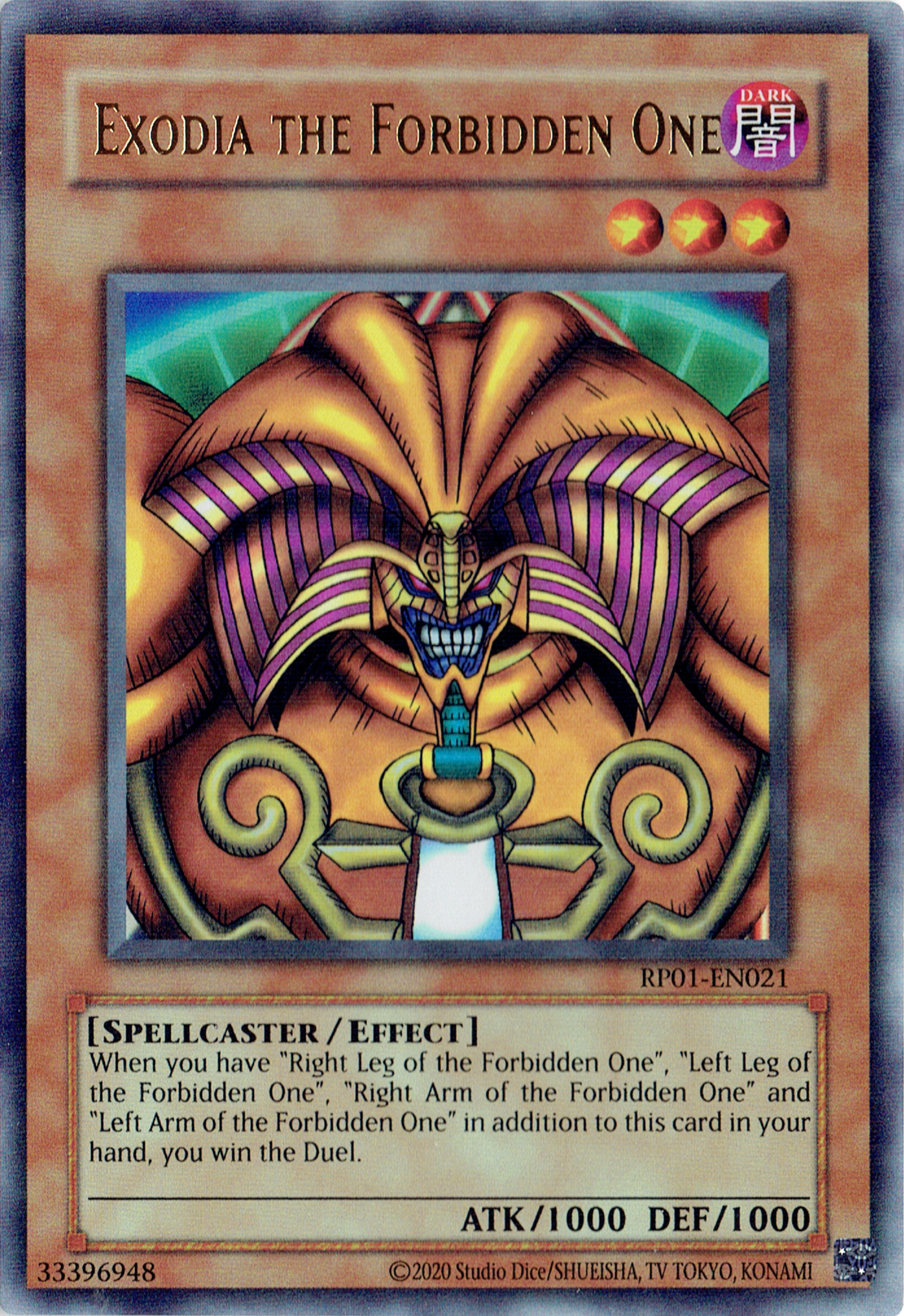 Exodia the Forbidden One, Retro Pack · RP01-EN021