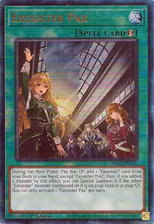 Exosister Pax, 25th Anniversary Rarity Collection II · RA02-EN066