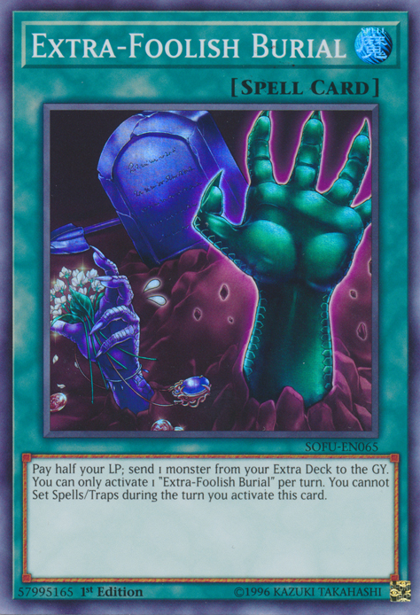Extra-Foolish Burial, Soul Fusion Sneak Peek Participation Card · SOFU-EN065