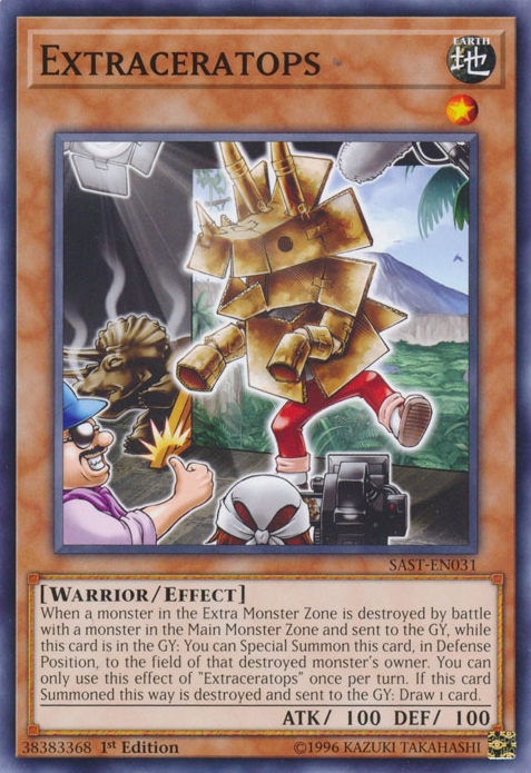 Extraceratops, Savage Strike Sneak Peek Participation Card · SAST-EN031
