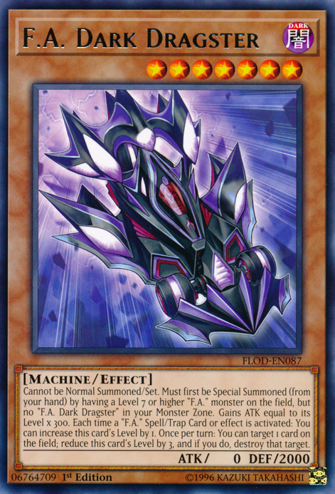 F.A. Dark Dragster, Flames of Destruction Sneak Peek Participation Card · FLOD-EN087