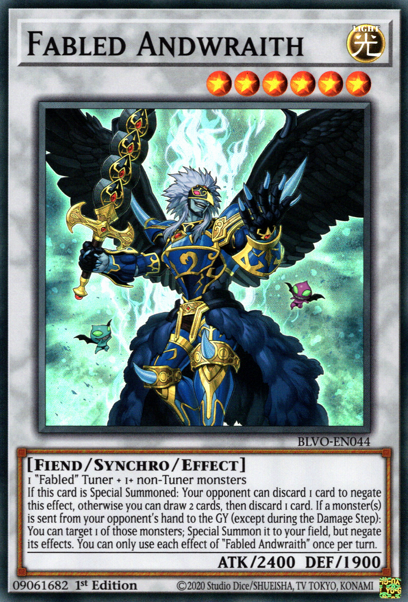 Fabled Andwraith, Blazing Vortex Premiere! promotional card · BLVO-EN044