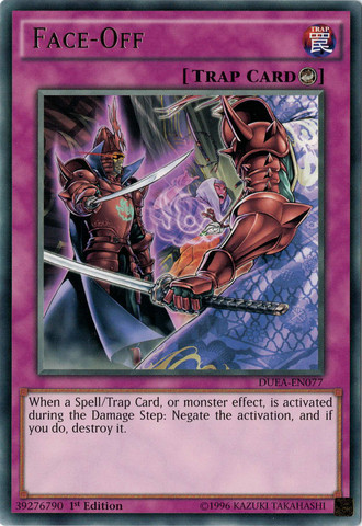 Face-Off, Duelist Alliance Sneak Peek Participation Card · DUEA-EN077