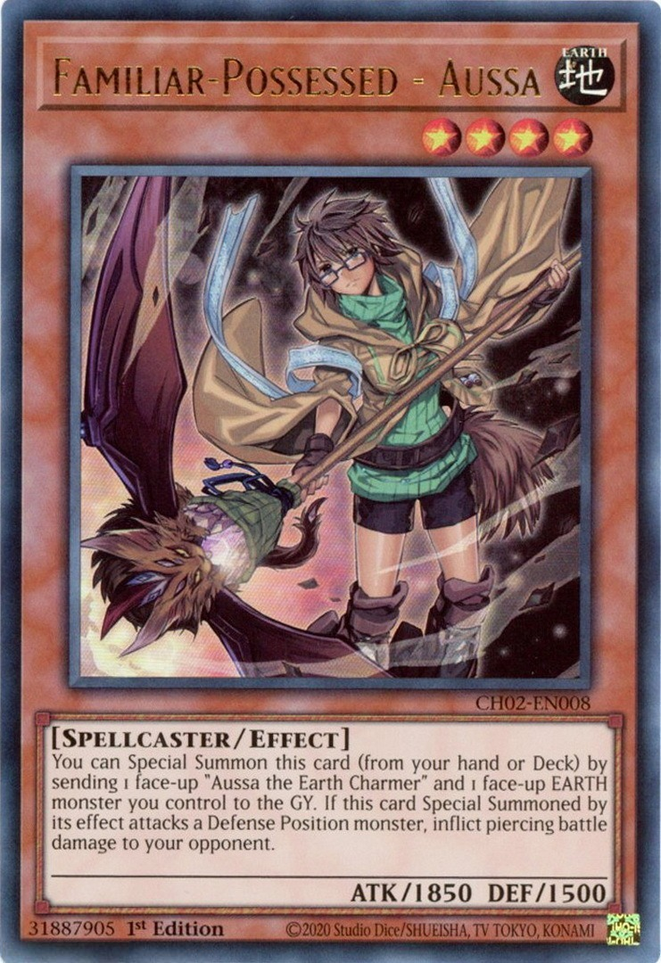 Familiar-Possessed - Aussa, THE CHRONICLES DECK: Spirit Charmers (All-Foil Edition) · CH02-EN008
