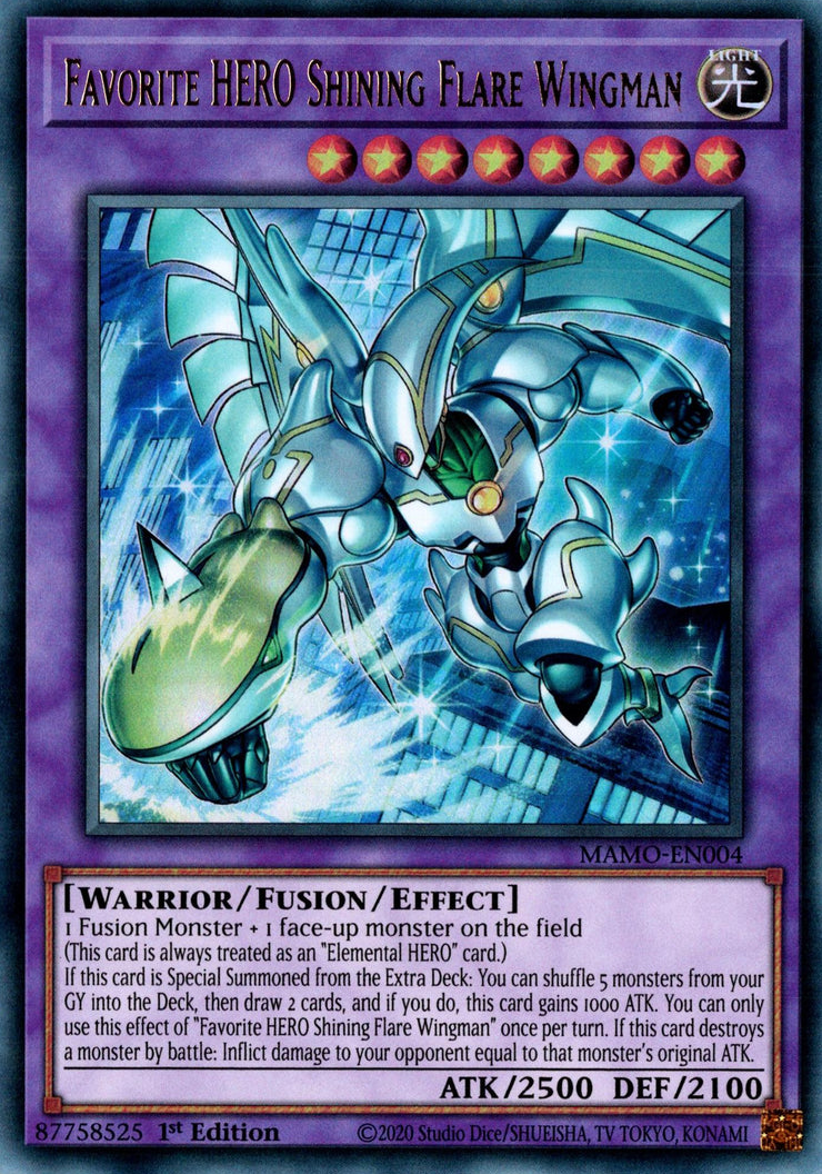 Favorite HERO Shining Flare Wingman, Magnificent Monsters · MAMO-EN004