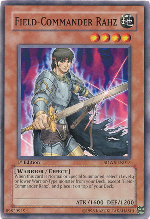 Field-Commander Rahz, Warriors' Strike Structure Deck · SDWS-EN015