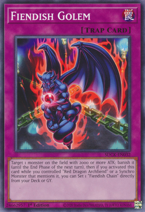 Fiendish Golem, Structure Deck: The Crimson King · SDCK-EN032
