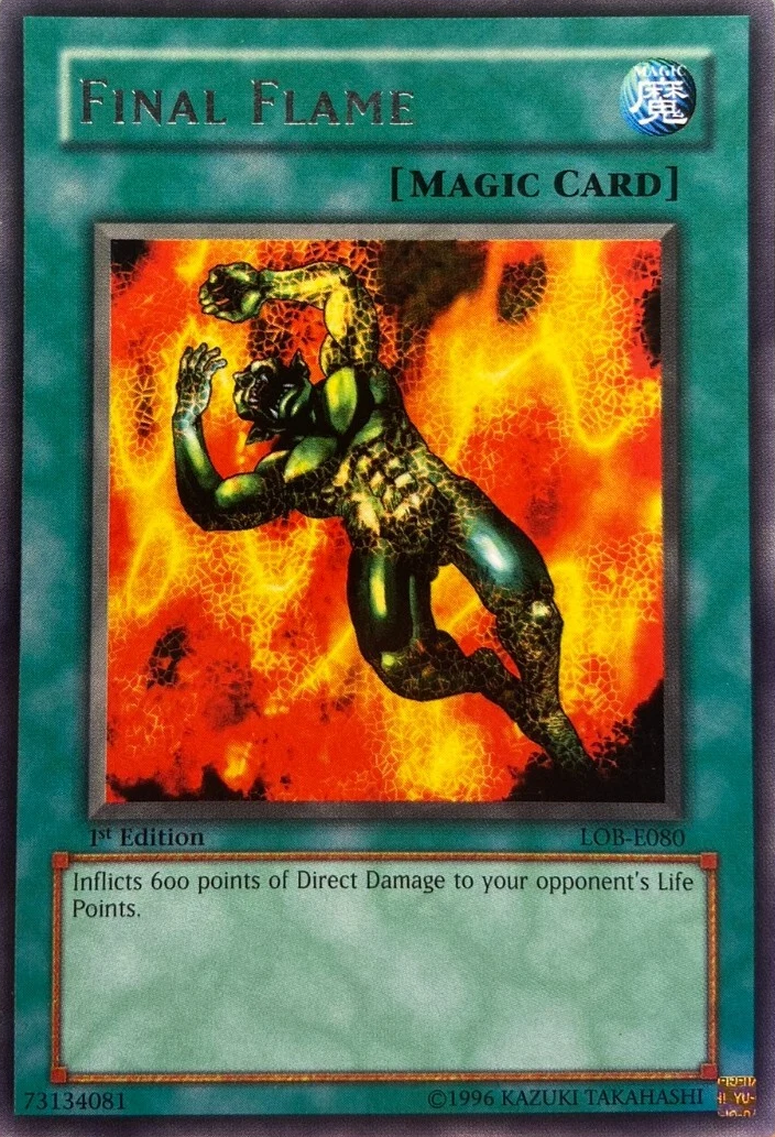 Final Flame, Legend of Blue Eyes White Dragon · LOB-E080