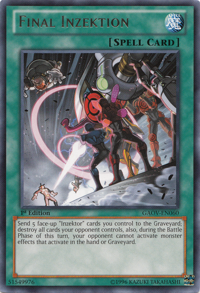 Final Inzektion, Galactic Overlord Sneak Peek Participation Card · GAOV-EN060