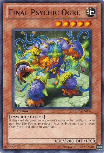 Final Psychic Ogre, Duelist Revolution Sneak Peek Participation Card · DREV-EN037