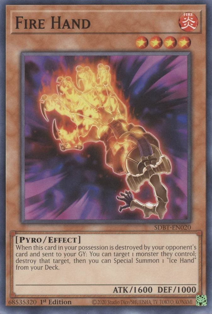 Fire Hand, Structure Deck: Beware of Traptrix · SDBT-EN020