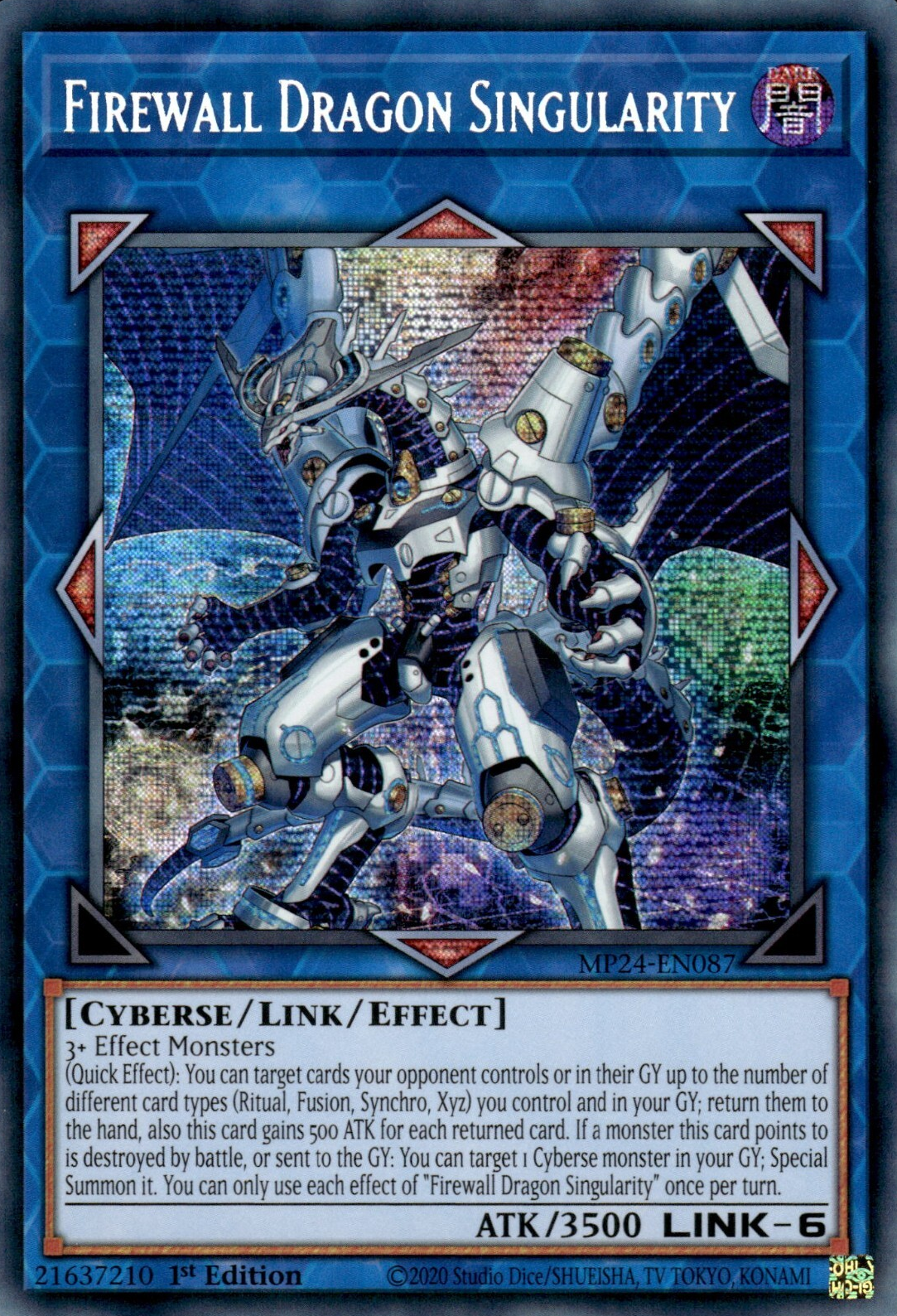 Firewall Dragon Singularity, 25th Anniversary Tin: Dueling Mirrors · MP24-EN087