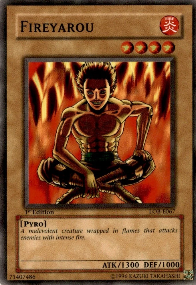 Fireyarou, Legend of Blue Eyes White Dragon · LOB-E067