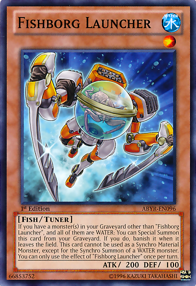 Fishborg Launcher, Abyss Rising Sneak Peek Participation Card · ABYR-EN096