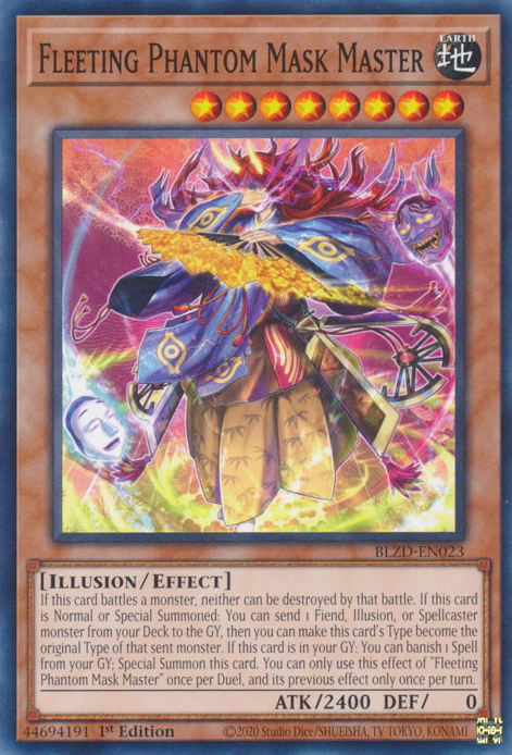 Fleeting Phantom Mask Master, Blazing Dominion · BLZD-EN023