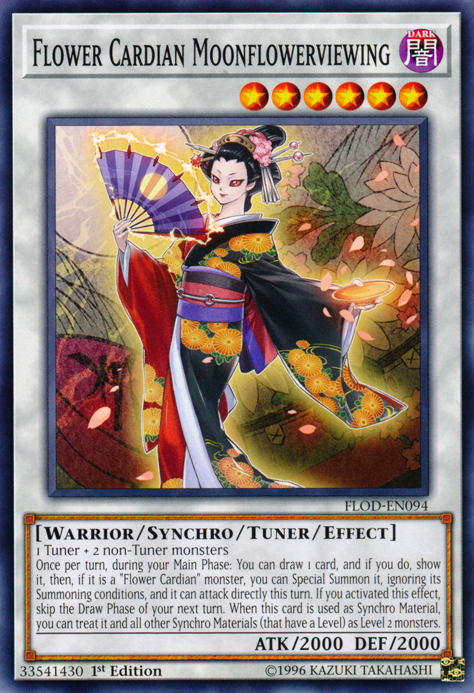Flower Cardian Moonflowerviewing, Flames of Destruction Sneak Peek Participation Card · FLOD-EN094