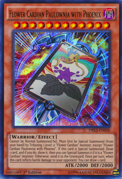 Flower Cardian Paulownia with Phoenix, Dragons of Legend: Unleashed · DRL3-EN038