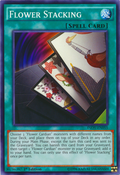 Flower Stacking, Invasion: Vengeance Sneak Peek Participation Card · INOV-EN055