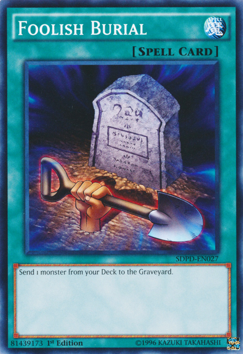 Foolish Burial, Pendulum Domination Structure Deck · SDPD-EN027