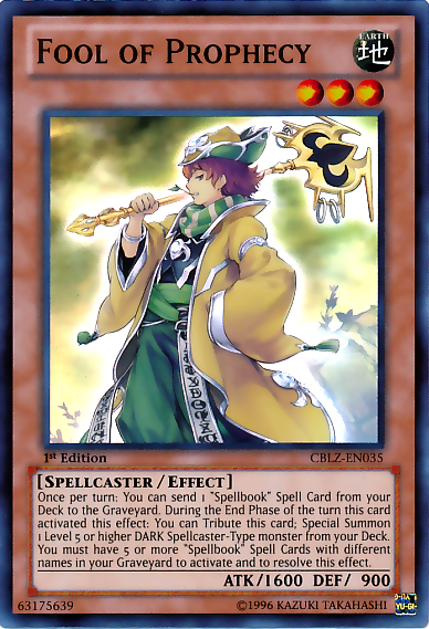 Fool of Prophecy, Cosmo Blazer Sneak Peek Participation Card · CBLZ-EN035