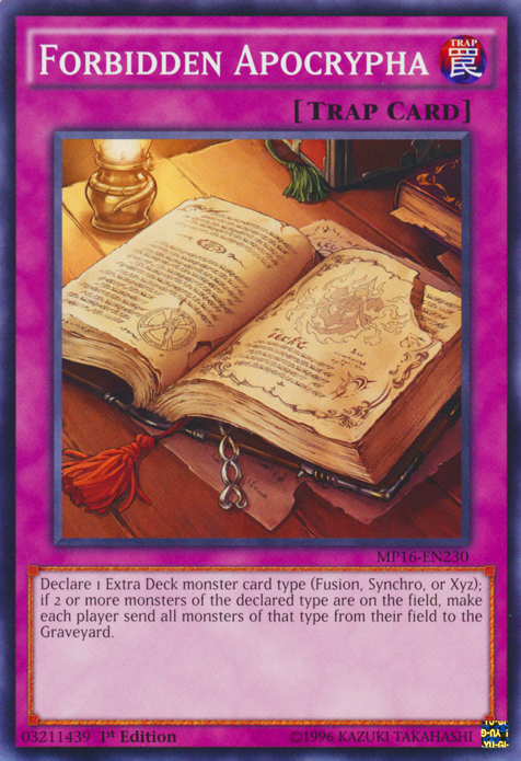 Forbidden Apocrypha, 2016 Mega-Tin Mega Pack · MP16-EN230
