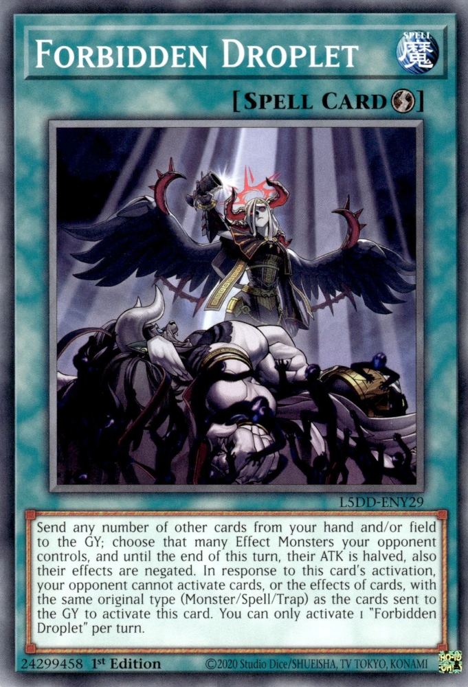Forbidden Droplet, Legendary 5D's Decks · L5DD-ENY29