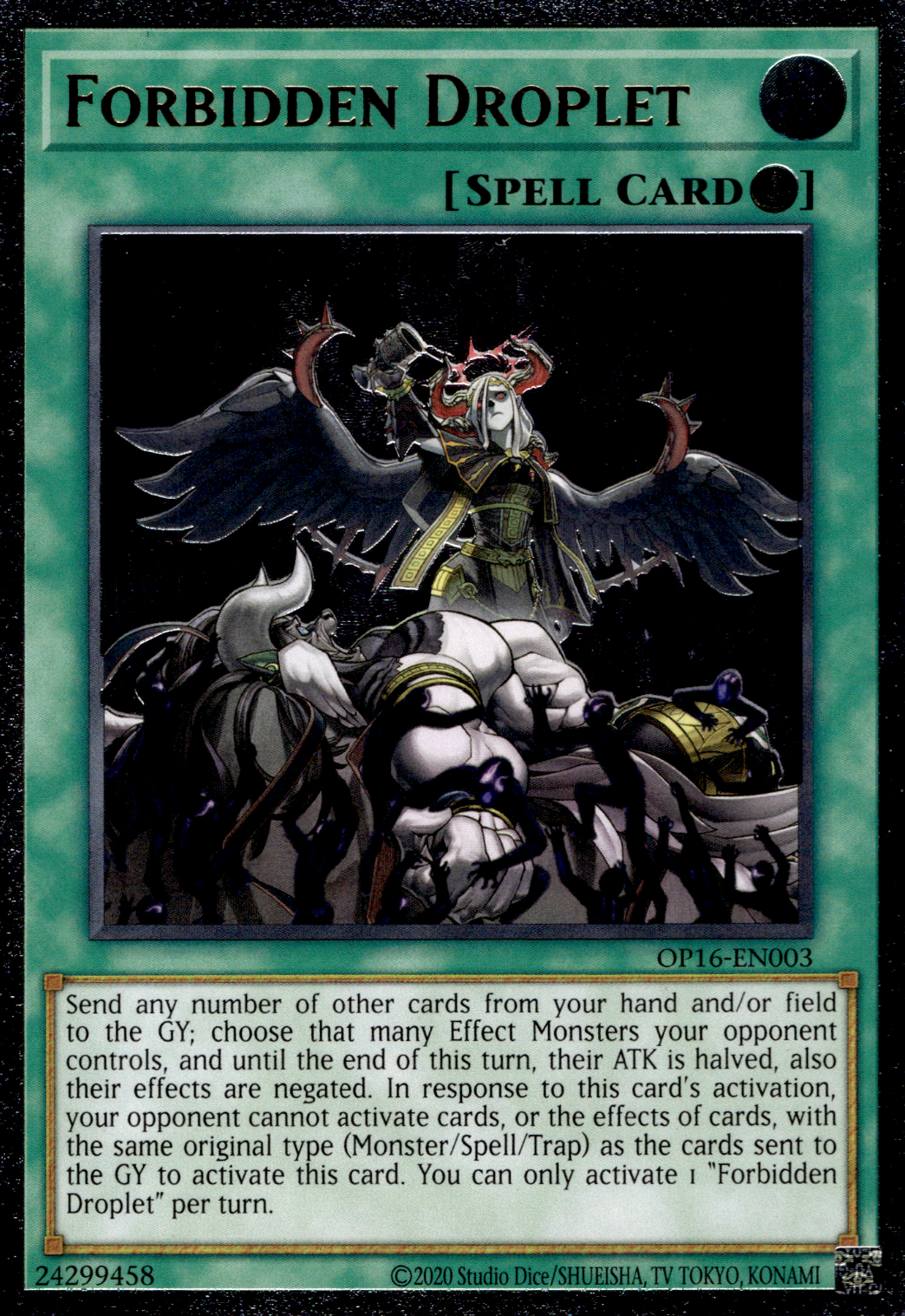 Forbidden Droplet, OTS Tournament Pack 16 · OP16-EN003