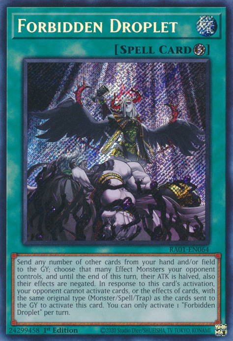 Forbidden Droplet, 25th Anniversary Rarity Collection · RA01-EN064