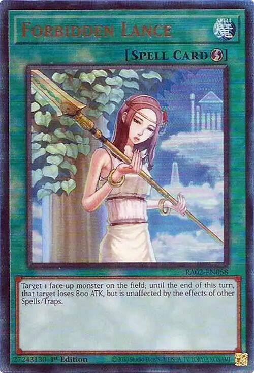 Forbidden Lance, 25th Anniversary Rarity Collection II · RA02-EN058