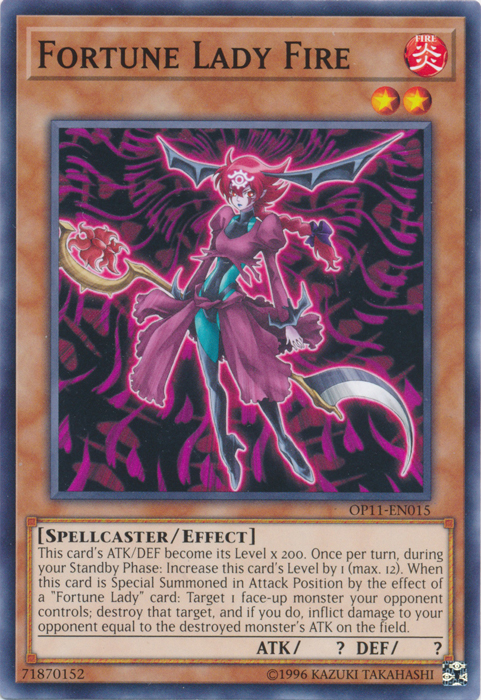 Fortune Lady Fire, OTS Tournament Pack 11 · OP11-EN015