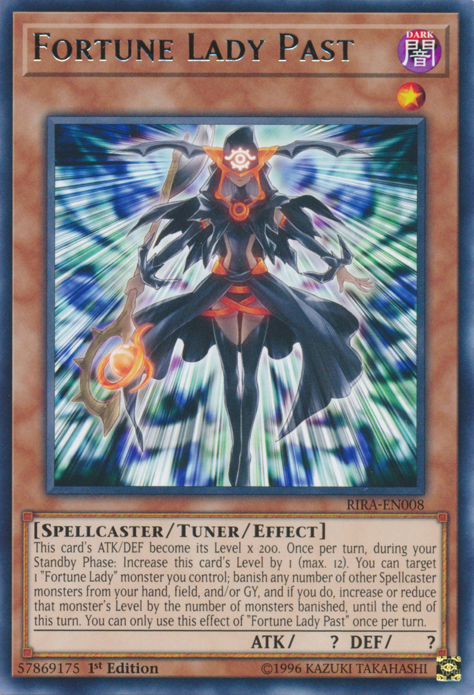 Fortune Lady Past, Rising Rampage Sneak Peek Participation Card · RIRA-EN008
