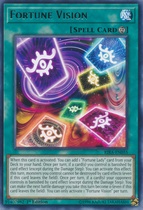 Fortune Vision, Rising Rampage Sneak Peek Participation Card · RIRA-EN055