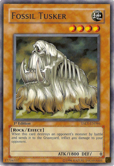Fossil Tusker, Tactical Evolution Sneak Peek Participation Card · TAEV-EN086